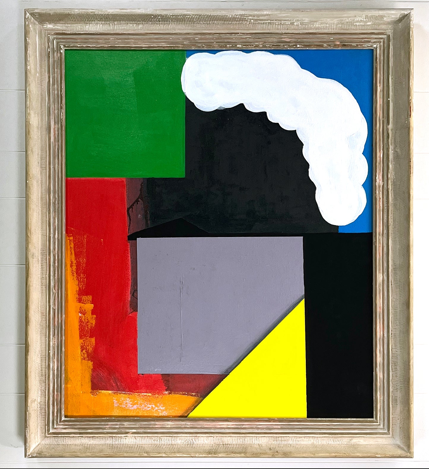 “Metaphysical Interior Construction”,  Acrylic on Canvas by Kneelinghorse  2023