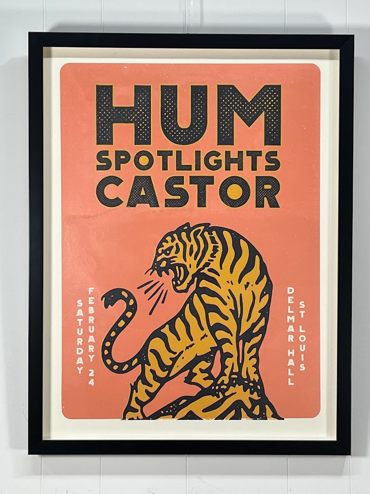 CASTOR REUNION SHOW POSTER FEAT HUM + SPOTLIGHTS