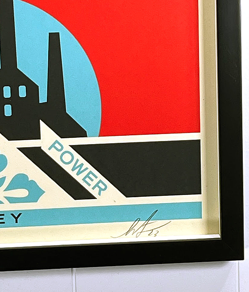 "Green Power Factory" - Red Variant Colorway - by Shepard Fairey 2023
