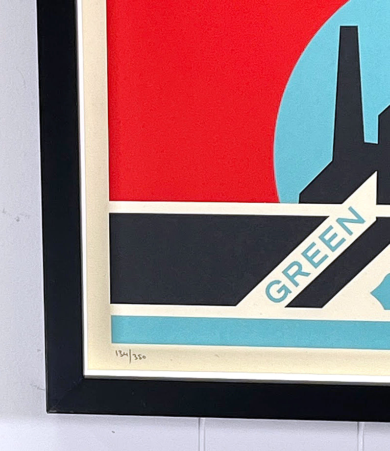 "Green Power Factory" - Red Variant Colorway - by Shepard Fairey 2023