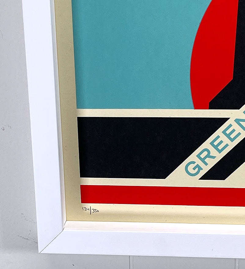 "Green Power Factory" - Blue Variant Colorway - by Shepard Fairey 2023