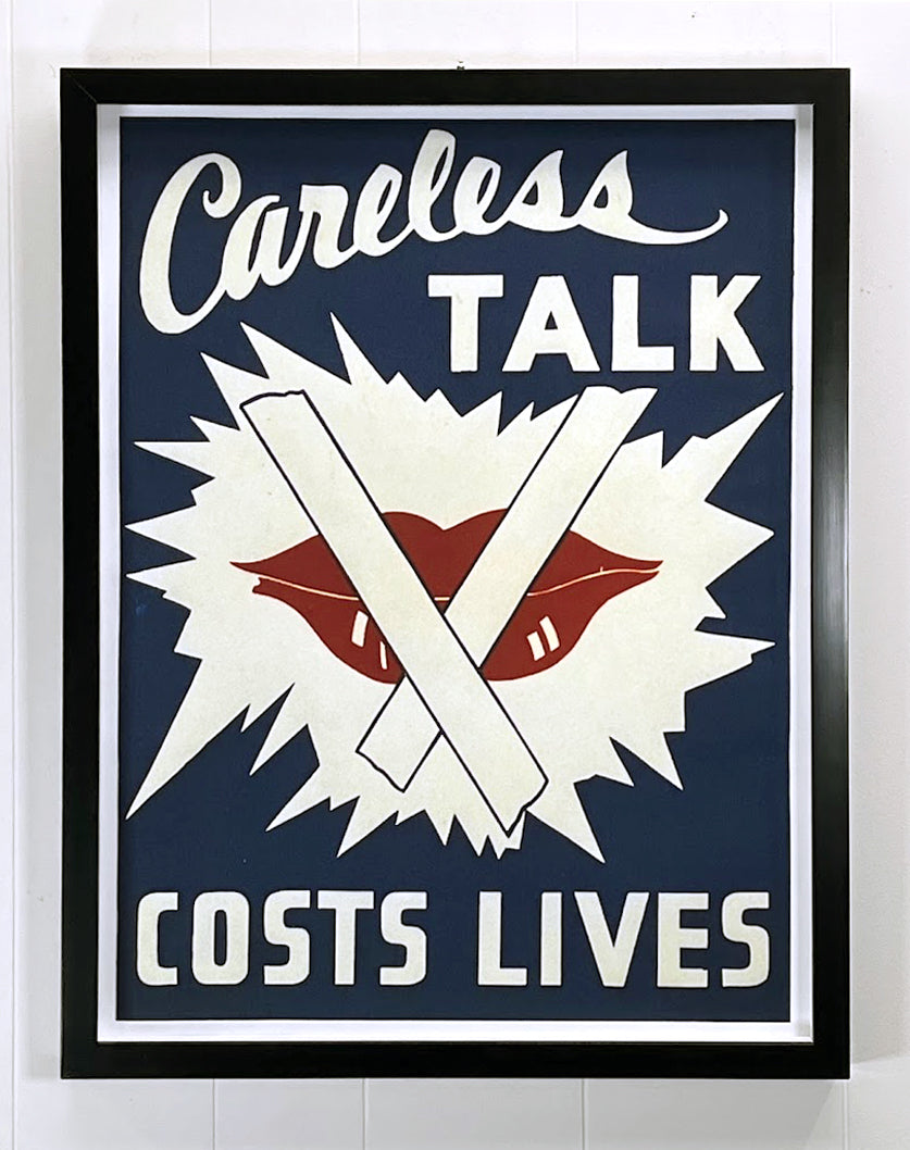 Careless talk costs lives WPA poster by Al Doria