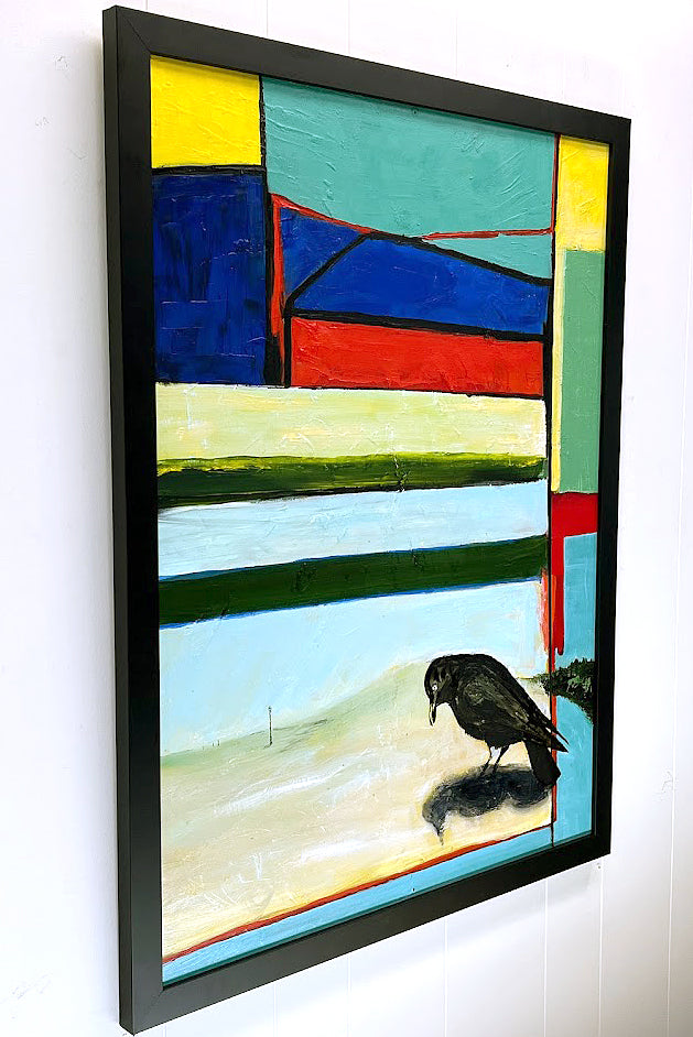 Abstract Landscape with Crow, 2023 by Kneelinghorse
