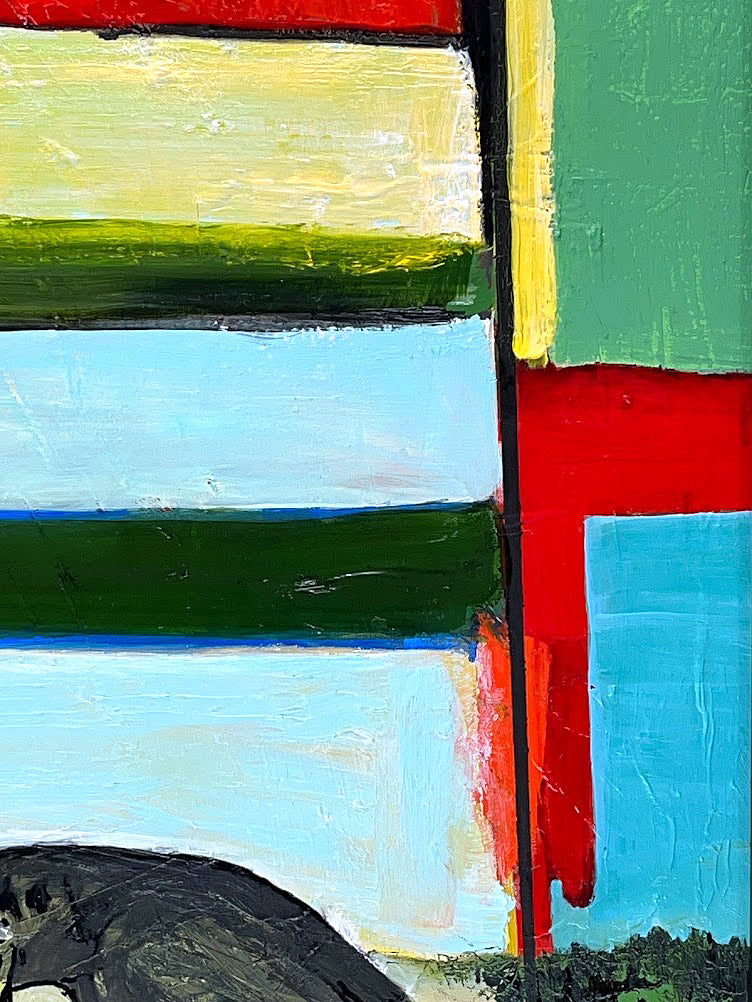 Abstract Landscape with Crow, 2023 by Kneelinghorse