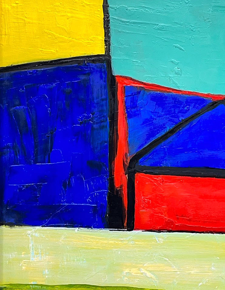 Abstract Landscape with Crow, 2023 by Kneelinghorse