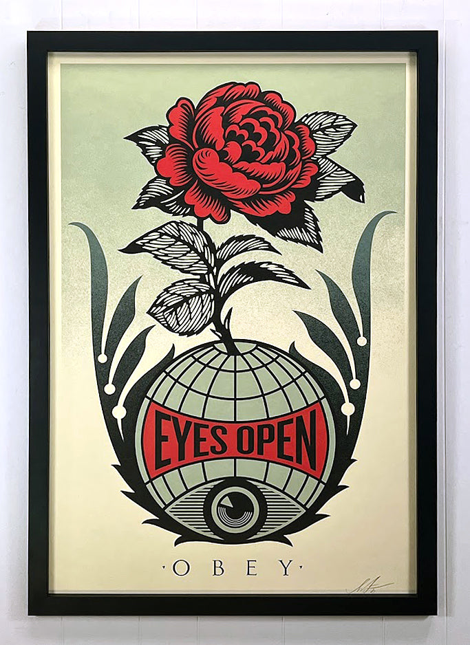 Eyes Open - Signed Offset Lithograph by Shepard Fairey