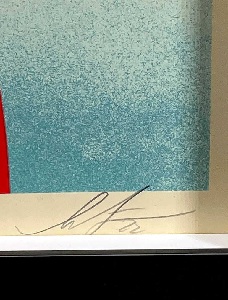 Obey Noir Flower Woman (Red) by Shepard Fairey- OBEY