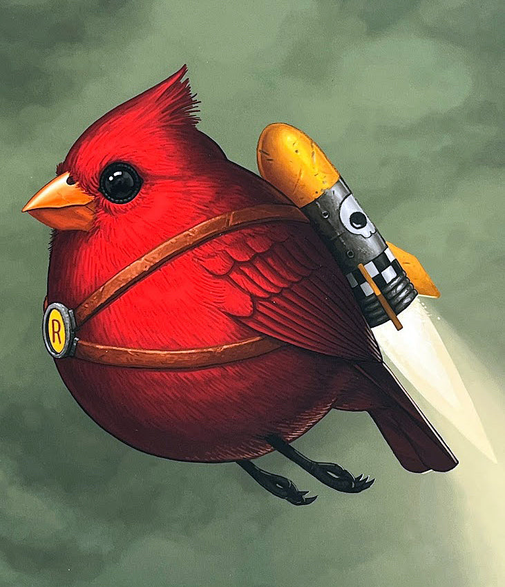 Mike Mitchell Fat Rocketbird Variant, Cardinal AP