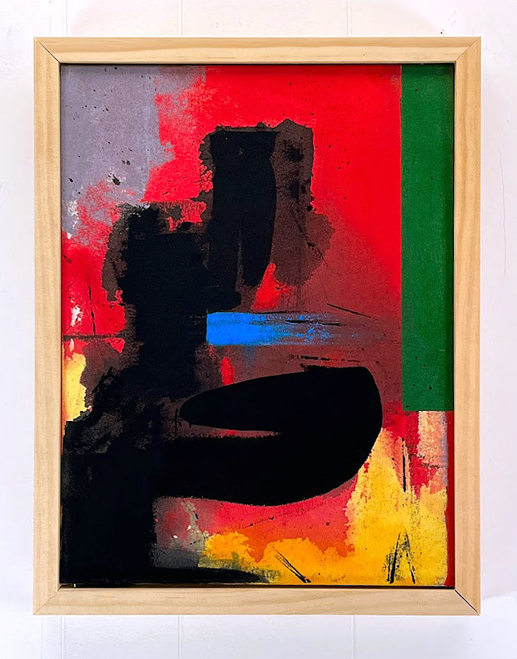 Morning Fire, Acrylic on unprimed Canvas, 2023 by Kneelinghorse