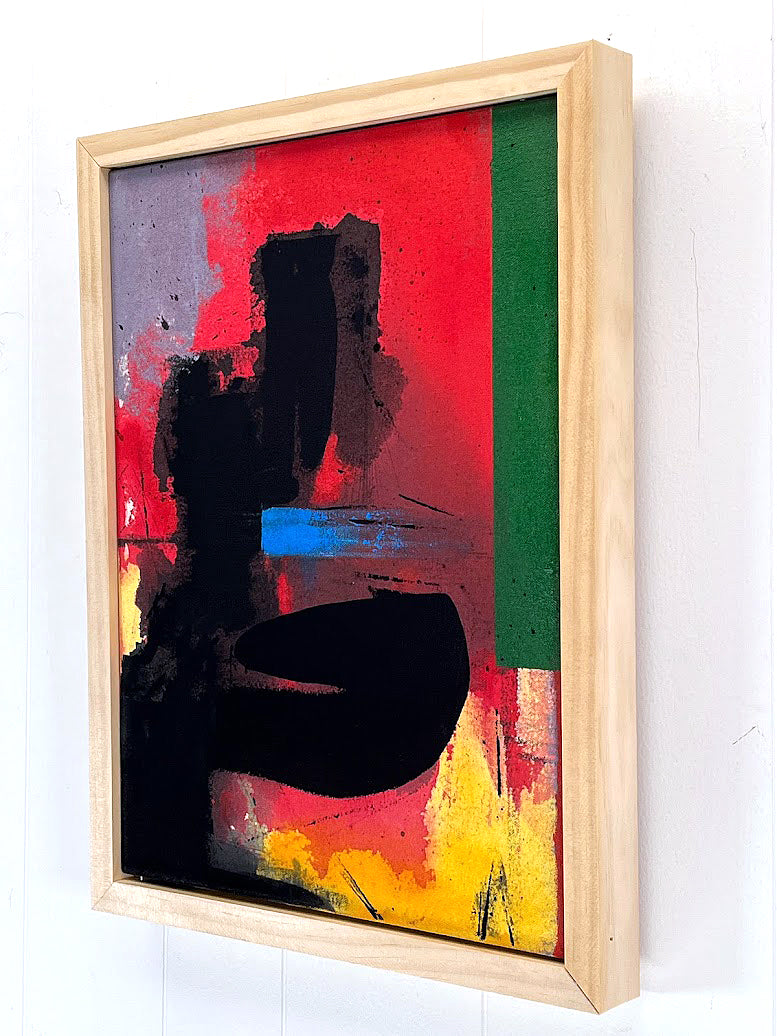 Morning Fire, Acrylic on unprimed Canvas, 2023 by Kneelinghorse