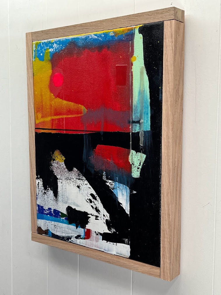 Morning Echo #4, Acrylic on unprimed Canvas, 2023 by Kneelinghorse