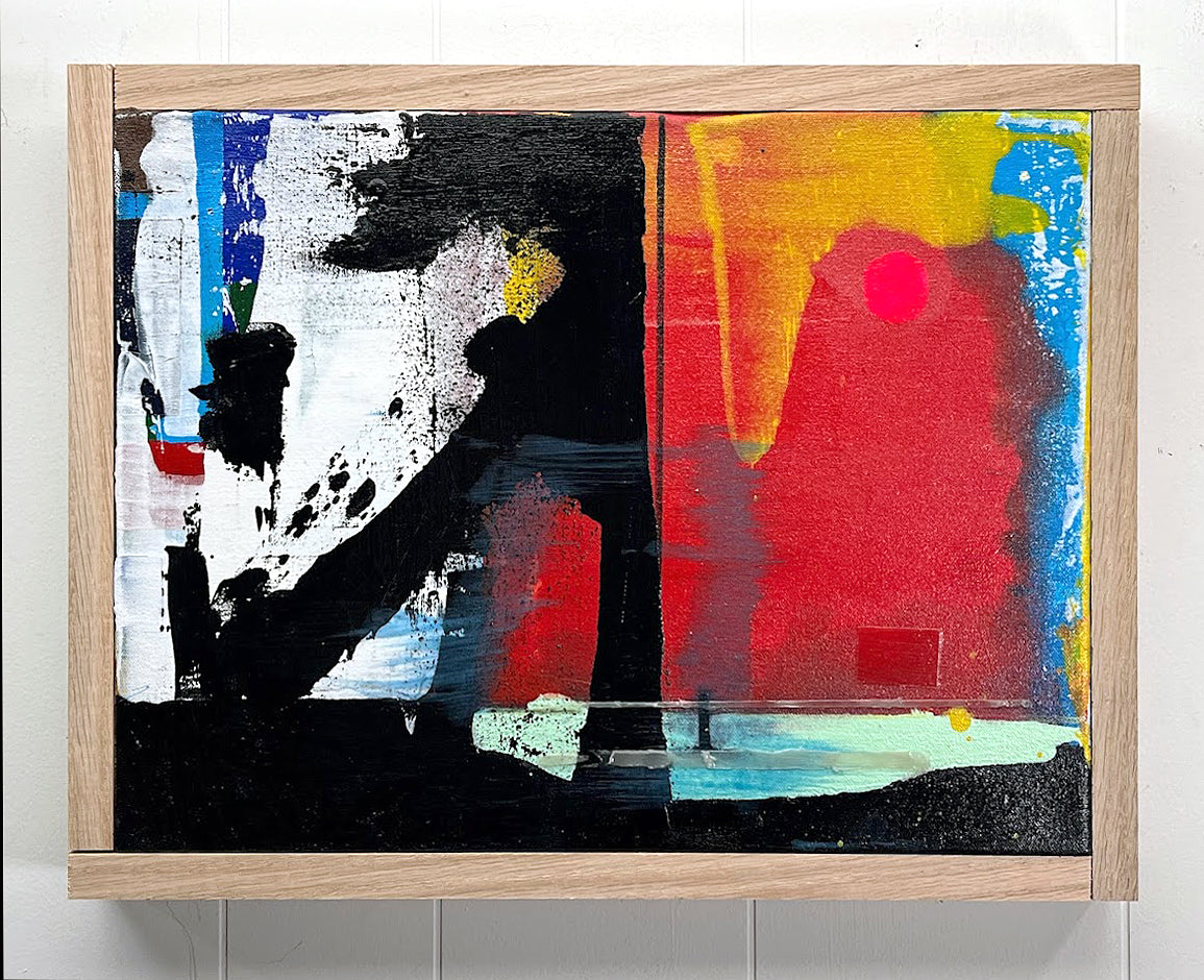 Morning Echo #4, Acrylic on unprimed Canvas, 2023 by Kneelinghorse