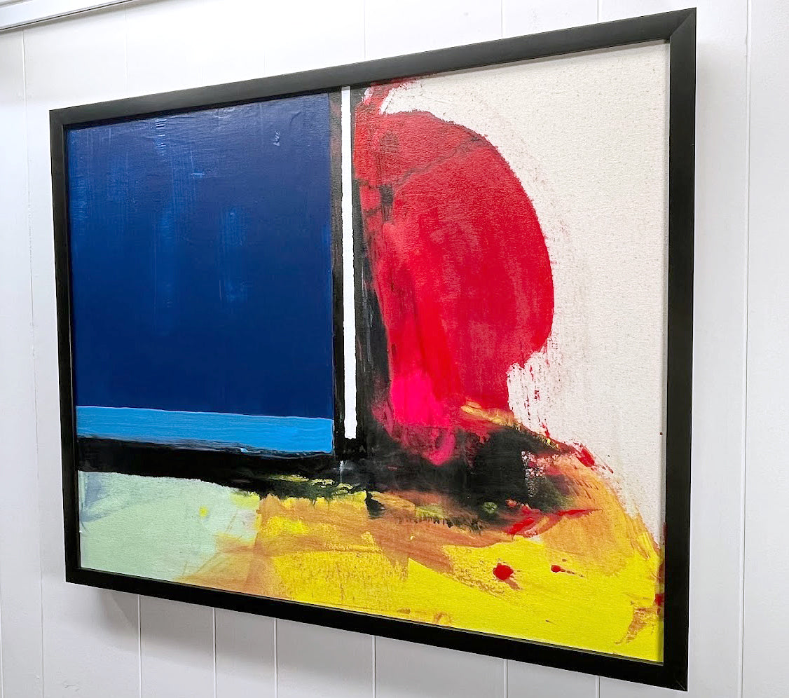 Land & See, Acrylic on unprimed Canvas, 2023 by Kneelinghorse