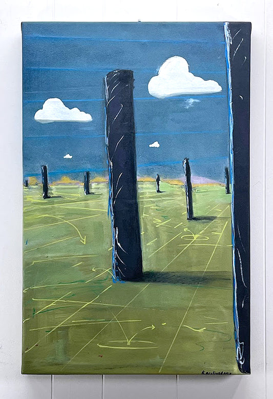 Time Spread Out, Acrylic and Oil Canvas, 2023 by Kneelinghorse