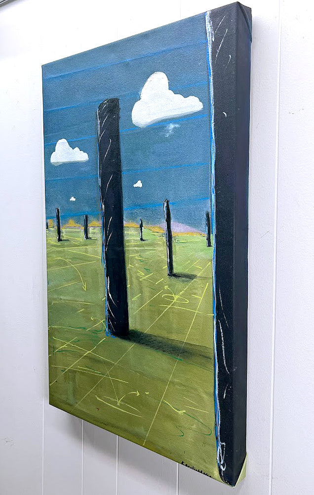 Time Spread Out, Acrylic and Oil Canvas, 2023 by Kneelinghorse