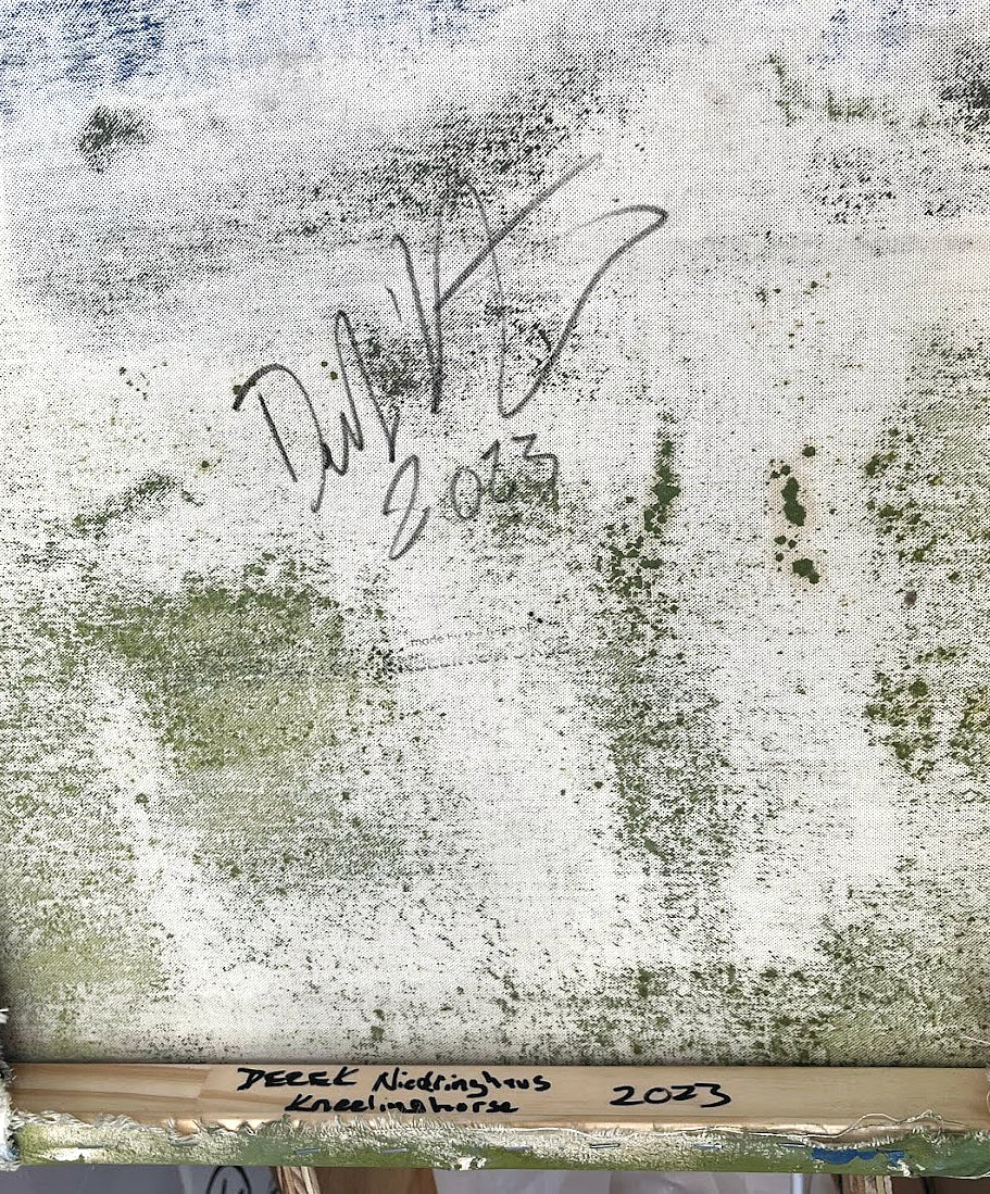 Time Spread Out, Acrylic and Oil Canvas, 2023 by Kneelinghorse