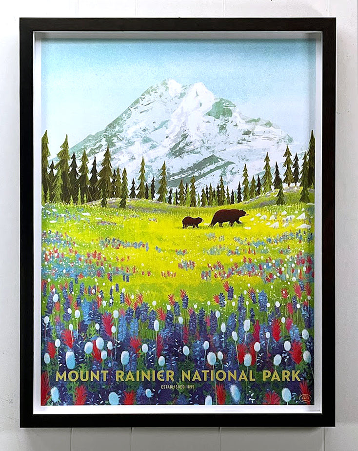Mount Rainier National Park Poster