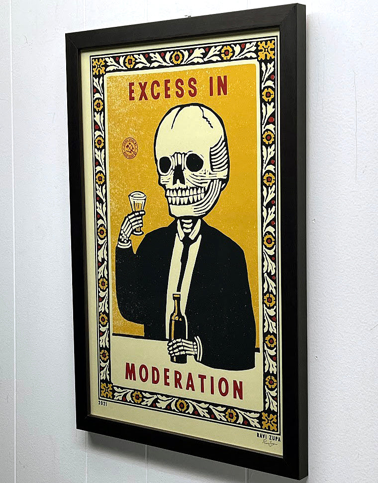 Excess in Moderation by Ravi Zupa 2021 (11 x 17")