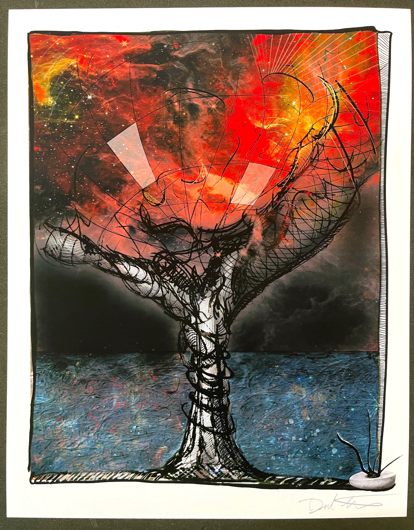 "Worlds to Form"  8" x 10" by Kneelinghorse