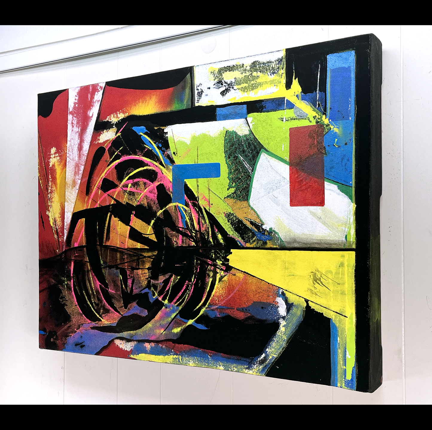 Morning Erratum, Acrylic on unprimed Canvas, 2024 by Kneelinghorse