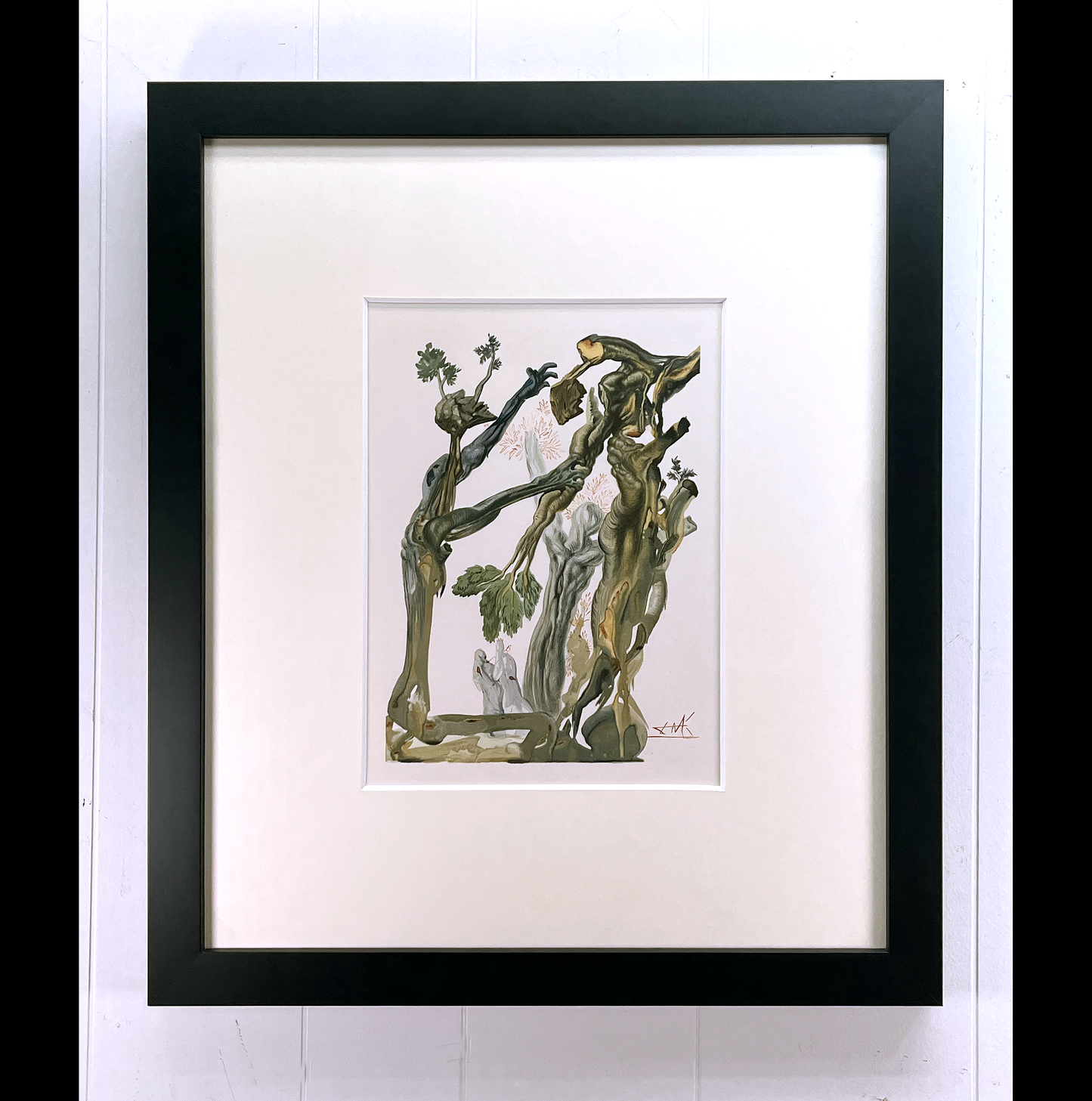 Inferno – Canto 13, by Salvador Dali 1963 woodcut