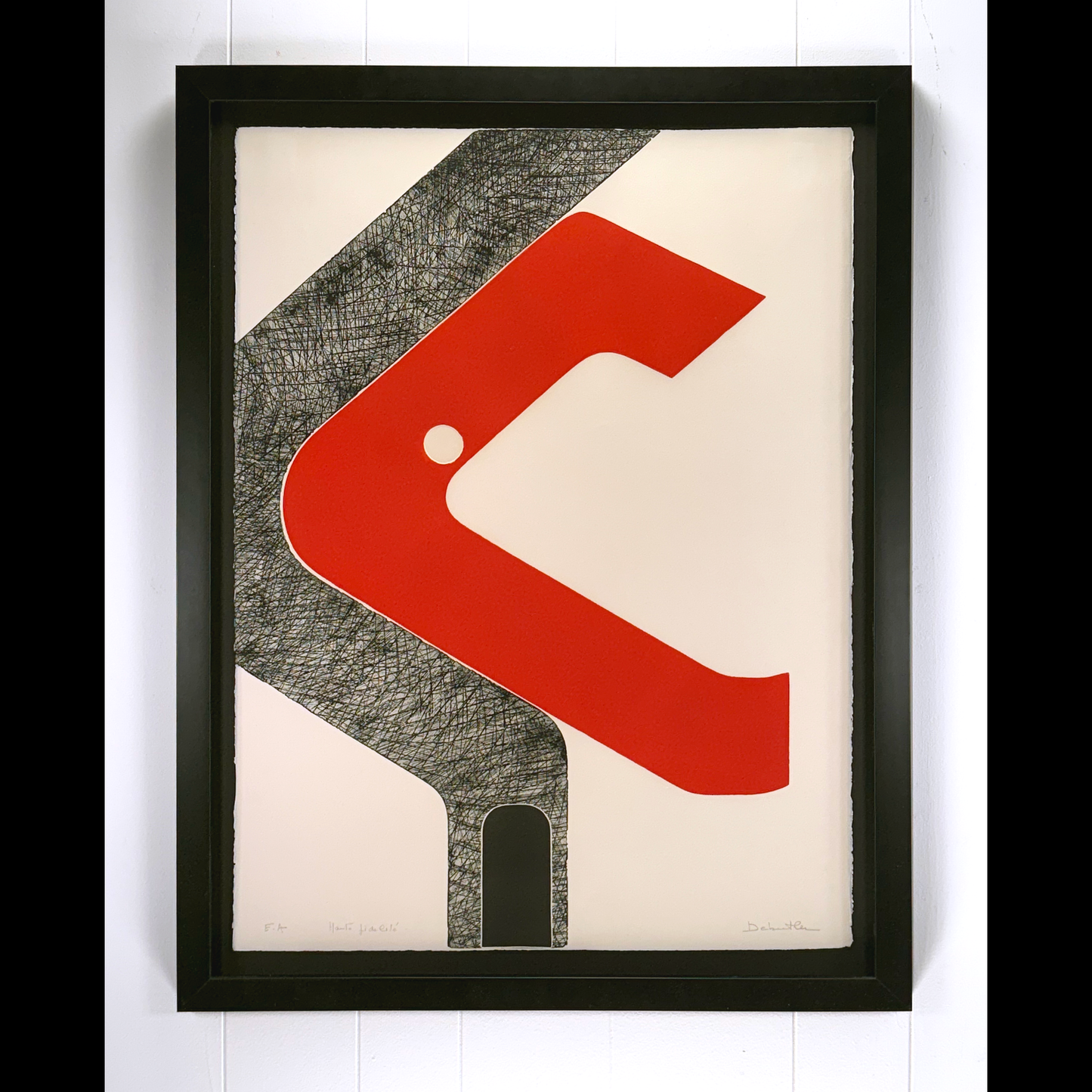 Jacqueline Debutler vintage aquatint etching