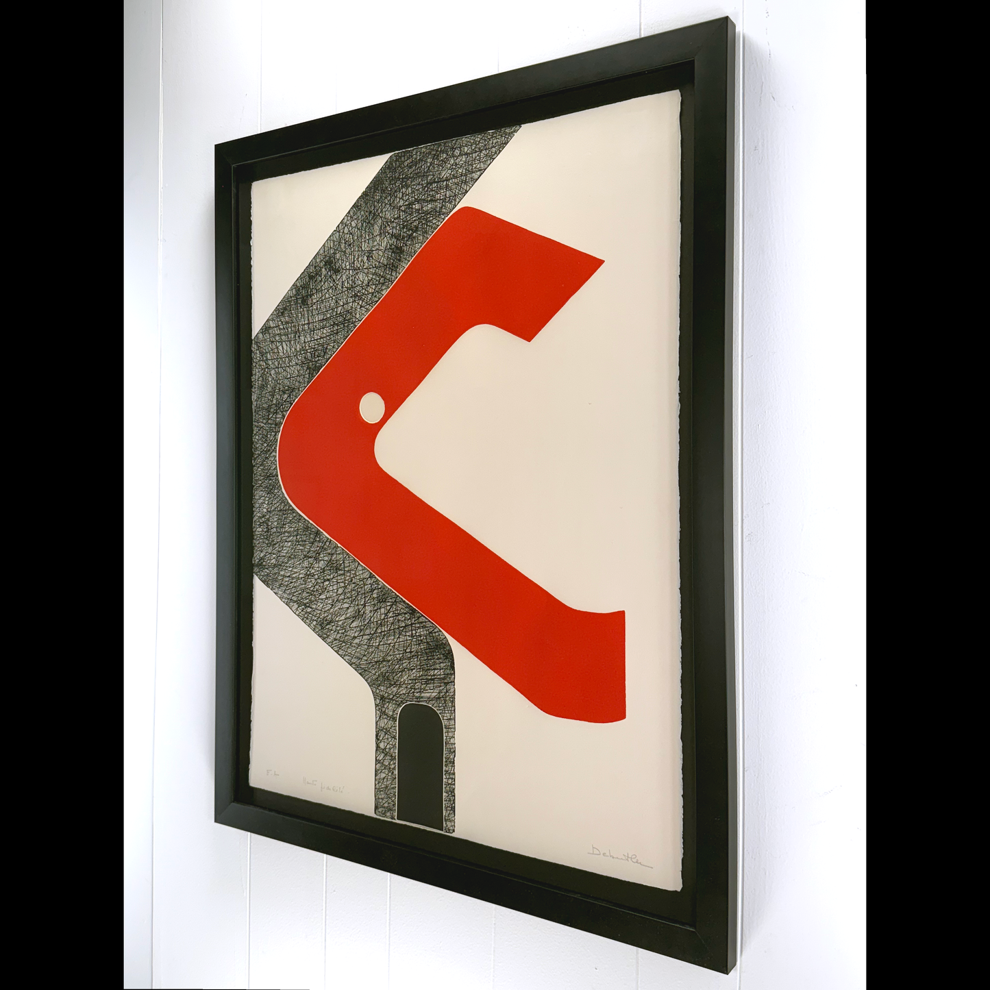 Jacqueline Debutler vintage aquatint etching