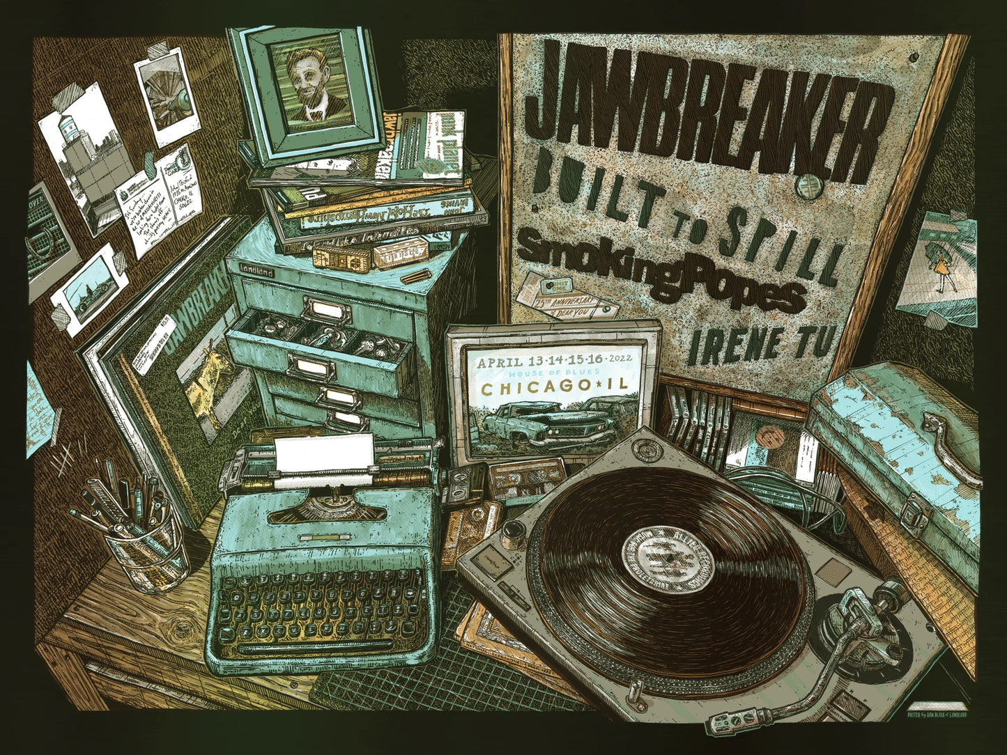 Jawbreaker (Chicago 2022) • L.E. Foil Variant Official Poster (18" x 24") by LandLand