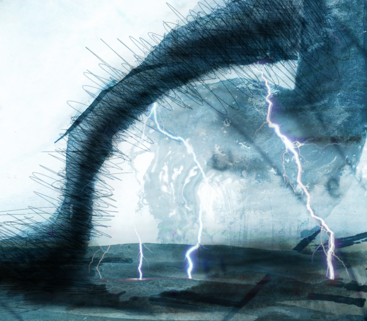 "From The Blue" 18" x 24" AP print by Kneelinghorse