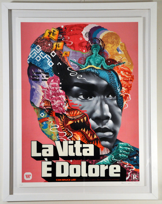 Tristan Eaton 'La Vita È Delore' Fine Art Print With 1/1 Hand Painted Cassette