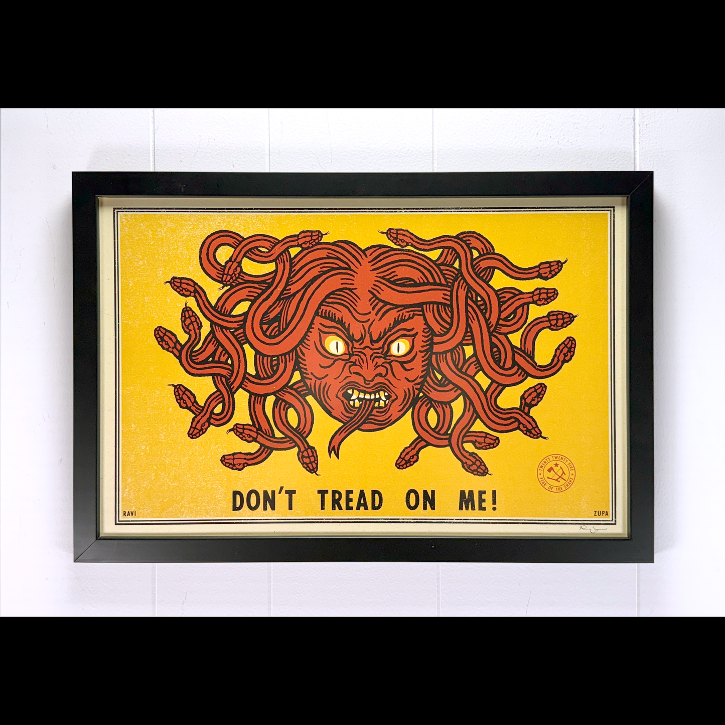 Don't Tread Print by Ravi Zupa