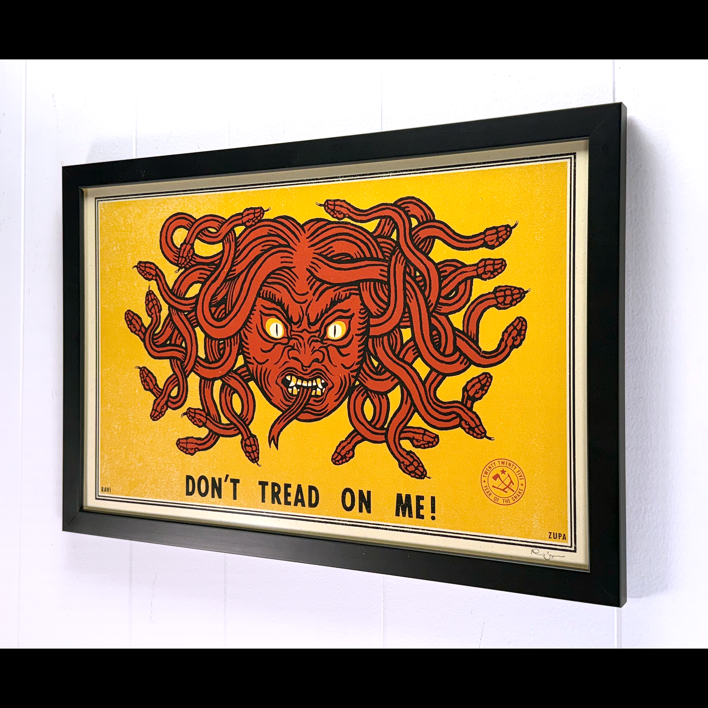 Don't Tread Print by Ravi Zupa