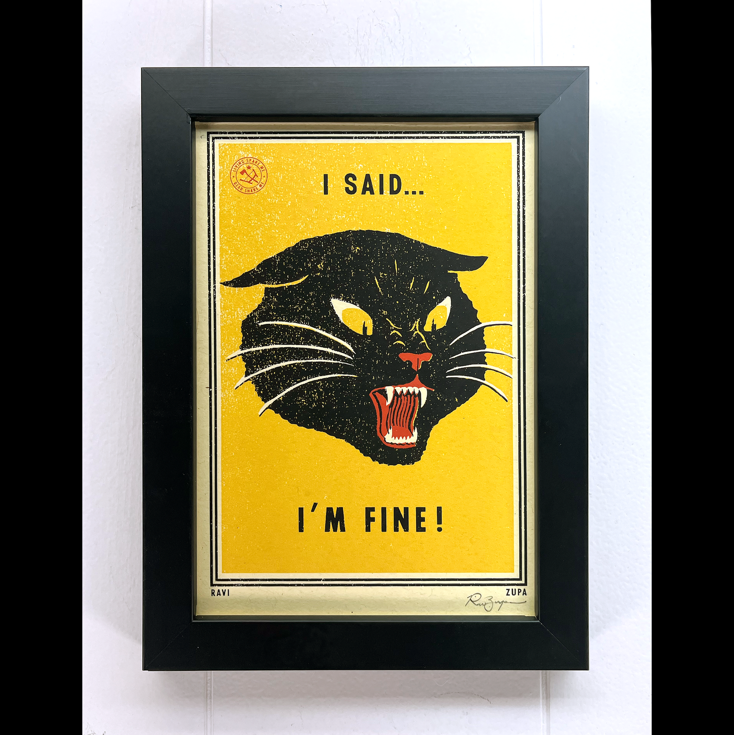 "I'm Fine" by Ravi Zupa, 2021.