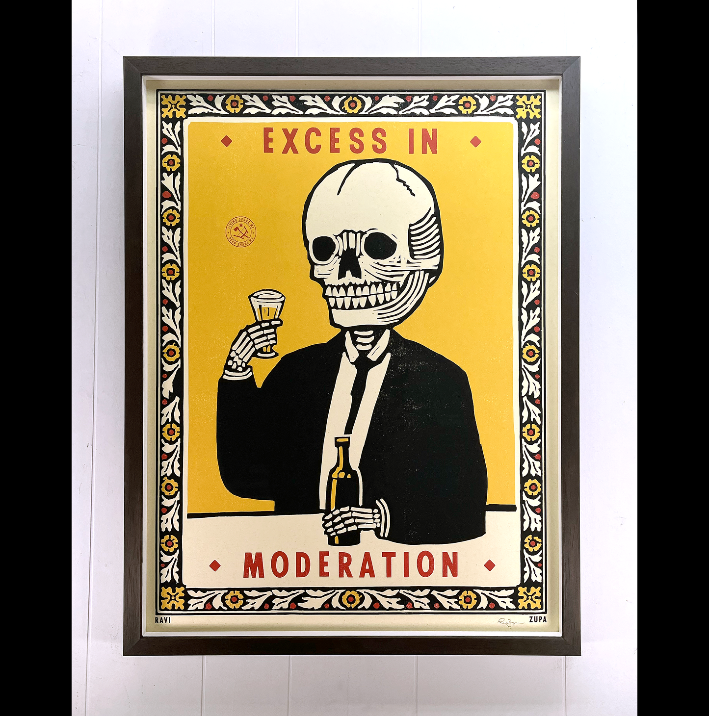 Excess in Moderation by Ravi Zupa 2021 - 18" x 24"